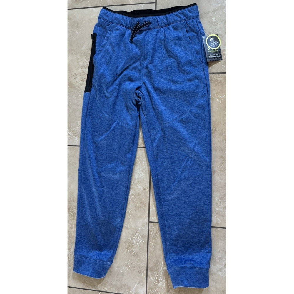 Athletic Works Boys Tech‎ Fleece Jogger Sweatpants Blue Size XL (14-16) NEW